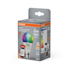 4099854528859 - Smart LED žárovka SMART+ MATTER Multicolor Classic A60, 9W, B22D - Czechia LEDVANCE e - shop