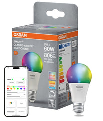 4099854461286 - Smart LED žárovka SMART+ MATTER Multicolor Classic A60, 9W, E27 - Czechia LEDVANCE e - shop
