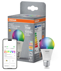 4058075851207 - Smart LED žárovka SMART+ MATTER Multicolor Classic A75, 9.5W, E27 - Czechia LEDVANCE e - shop