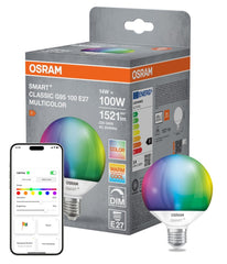 4099854462177 - Smart LED žárovka SMART+ MATTER Multicolor Classic Globe 95, 14W, E27 - Czechia LEDVANCE e - shop