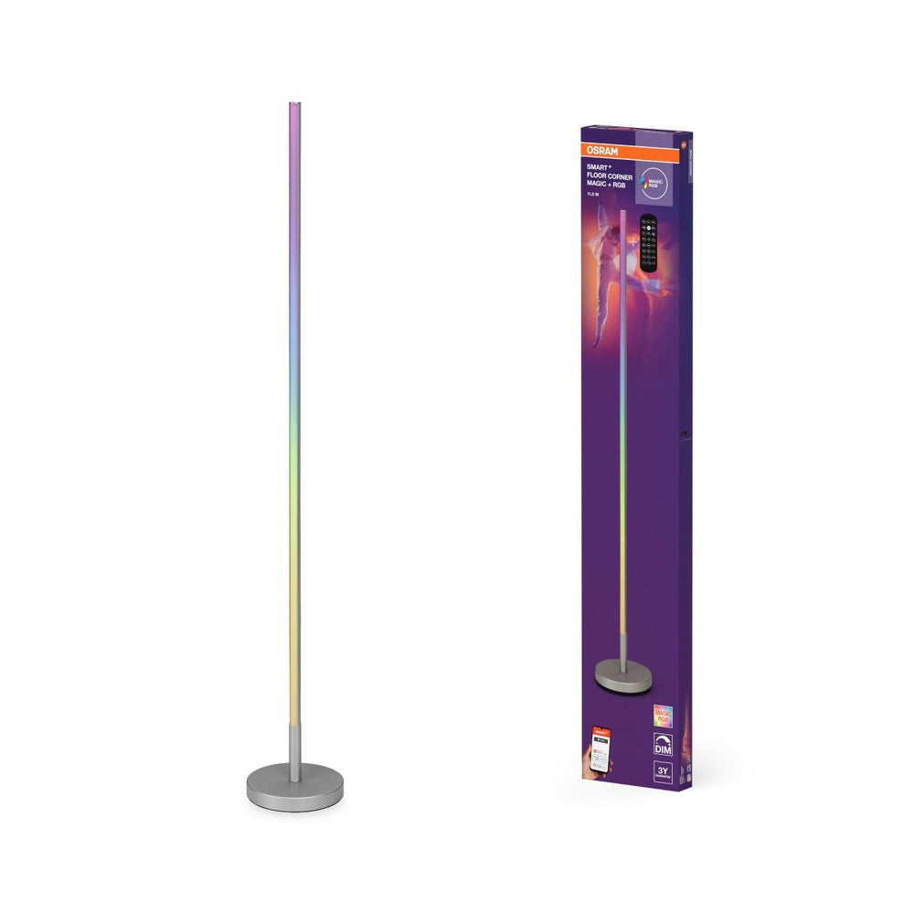 SMART WIFI rohová lampa Magic RGB stříbrné, dálkové ovládání