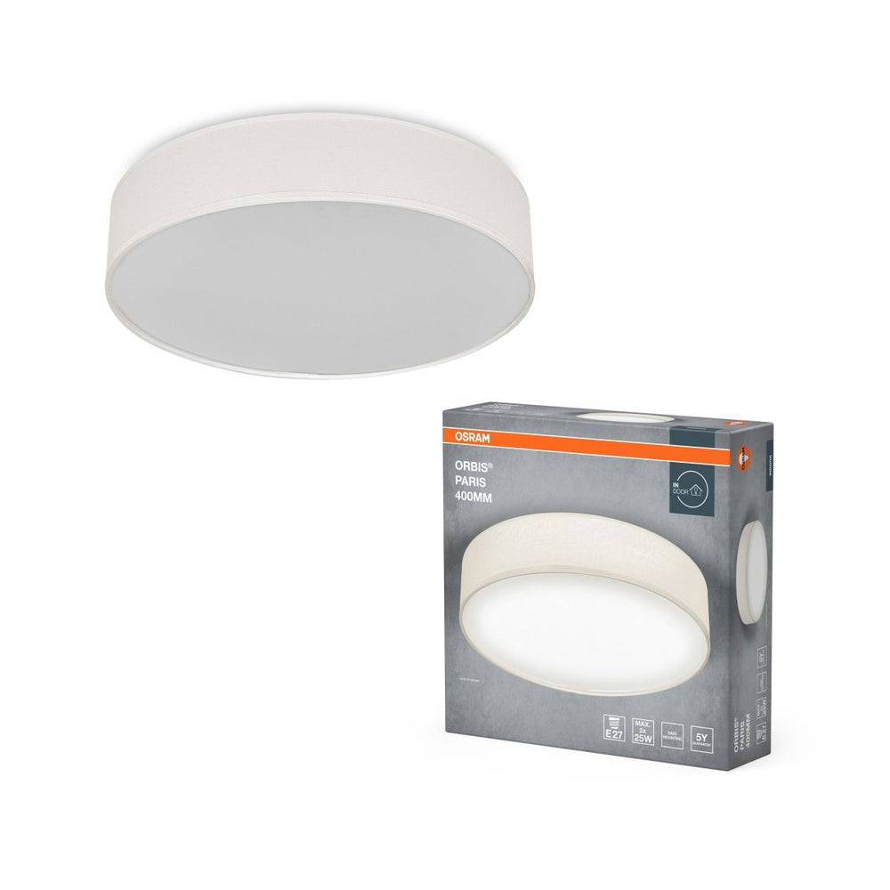 Smetanové stropní svítidlo E27 ORBIS PARIS 400 mm OSRAM