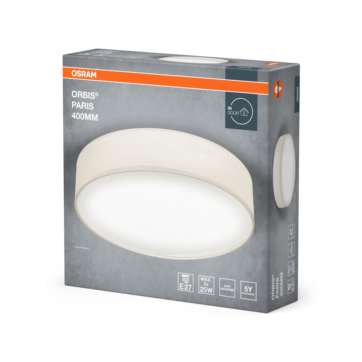 4099854449444 - Smetanové stropní svítidlo E27 ORBIS PARIS 400 mm OSRAM - Stropní svítidlo - LEDVANCE e - shop