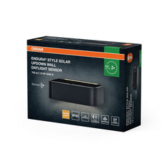 4099854415234 - Solární nástěnné svítidlo ENDURA Style Solar Daylight Updown, IP65, Tmavě šedé - Czechia LEDVANCE e - shop