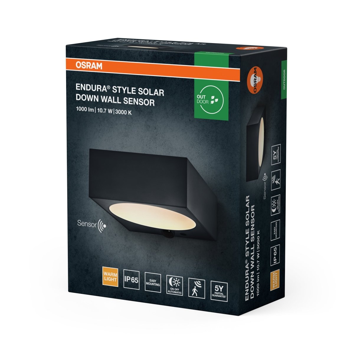4099854415258 - Solární nástěnné svítidlo ENDURA Style Solar Down, IP54, Tmavě šedé - Czechia LEDVANCE e - shop