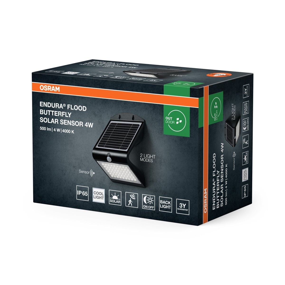 4099854429378 - Solární Reflektor ENDURA Butterfly Sensor 4W, Studená Bílá - Solární - Czechia LEDVANCE e - shop