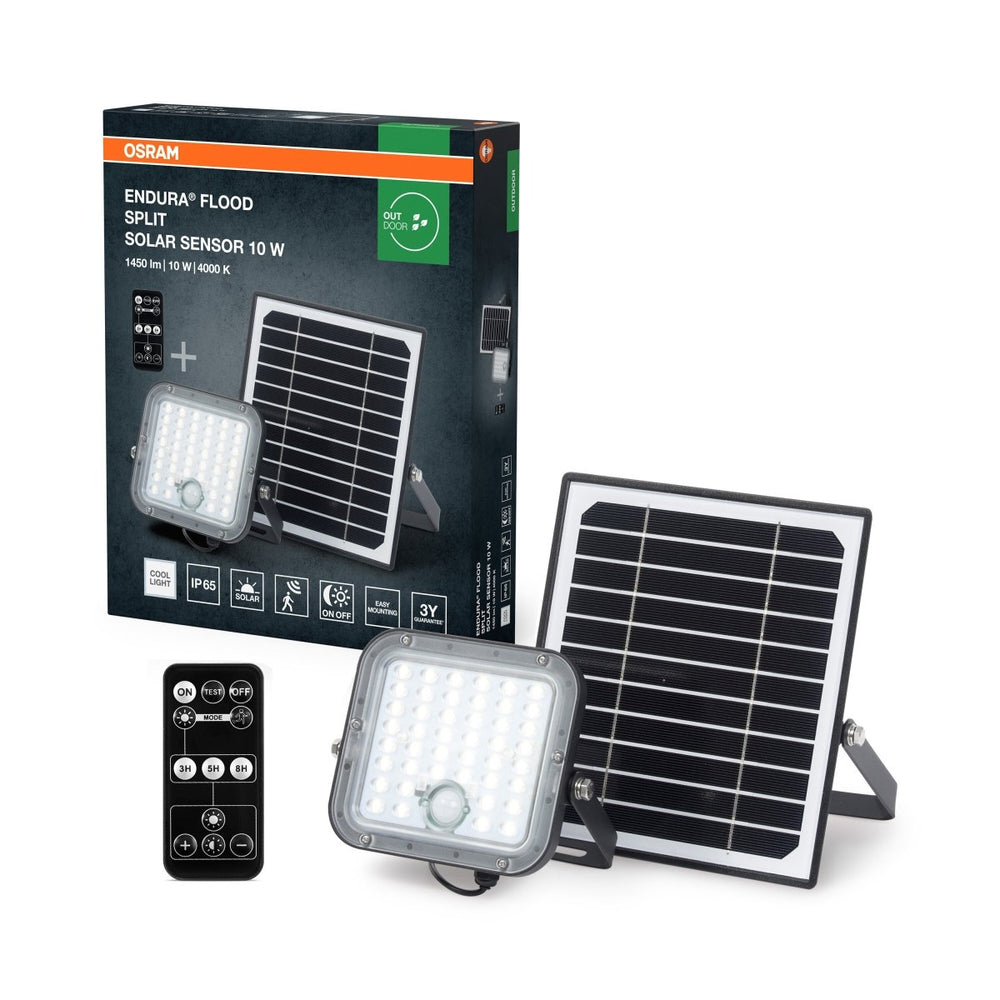 Solární venkovní reflektor ENDURA 10 W, studená bílá