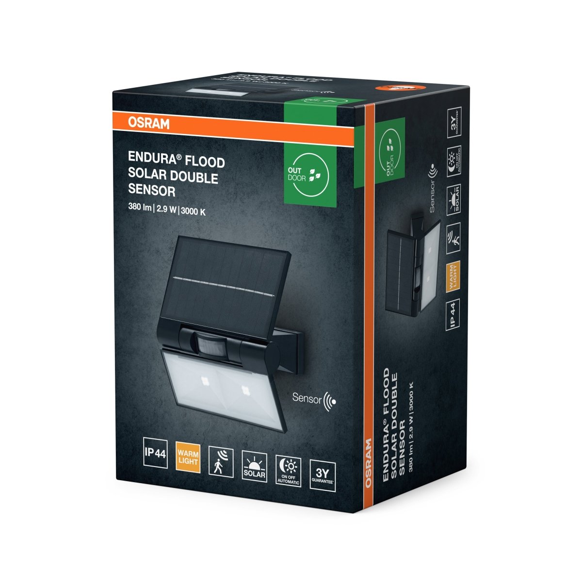 4099854429453 - Solární Svítidlo ENDURA STYLE SOLAR DOUBLE 2,9W, Teplá Bílá - Solární - Czechia LEDVANCE e - shop