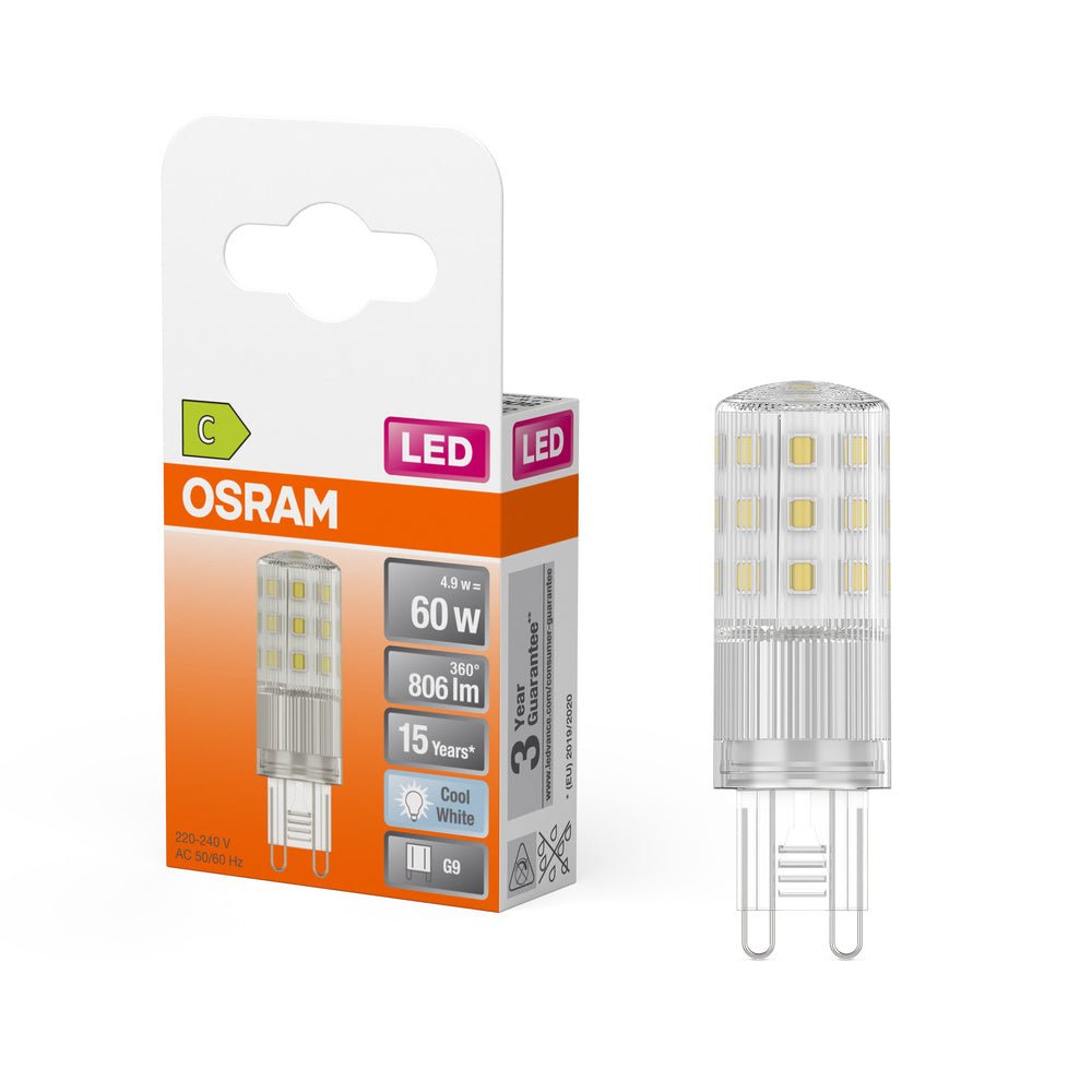 Speciální LED žárovka G9 4.9W PIN, studená bílá