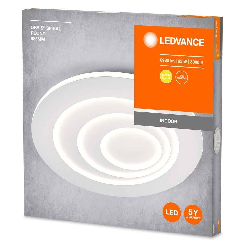 4099854093470 - Spirálové LED stropní svítidlo 63 W ORBIS 685mm, teplá bílá - Stropní svítidlo - LEDVANCE e - shop