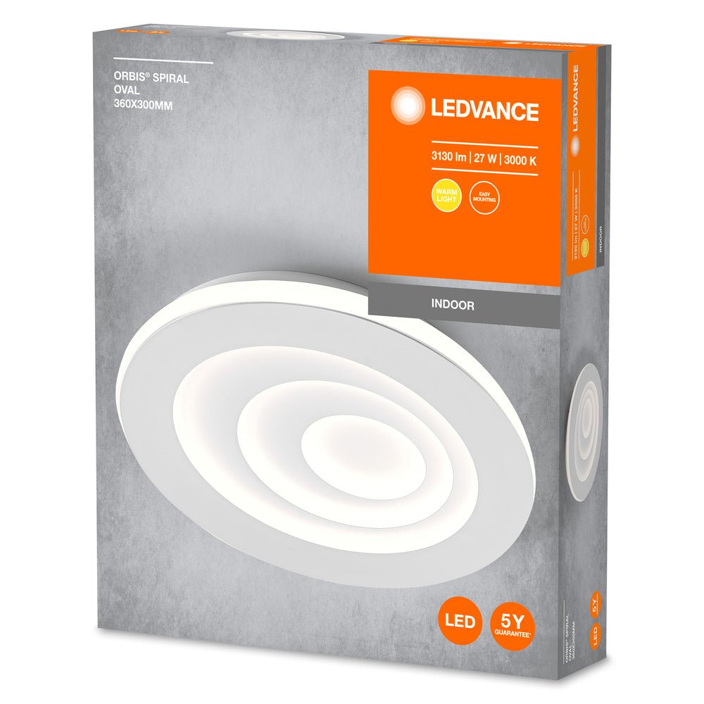 4099854093494 - Spirálové LED stropní svítidlo ORBIS 360 x 300, teplá bílá - Stropní svítidlo - LEDVANCE e - shop