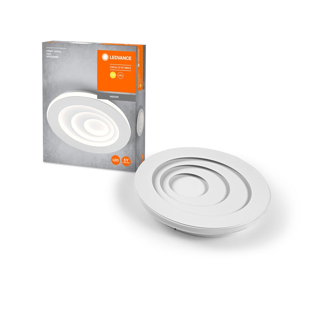Spirálové LED stropní svítidlo ORBIS 360 x 300, teplá bílá