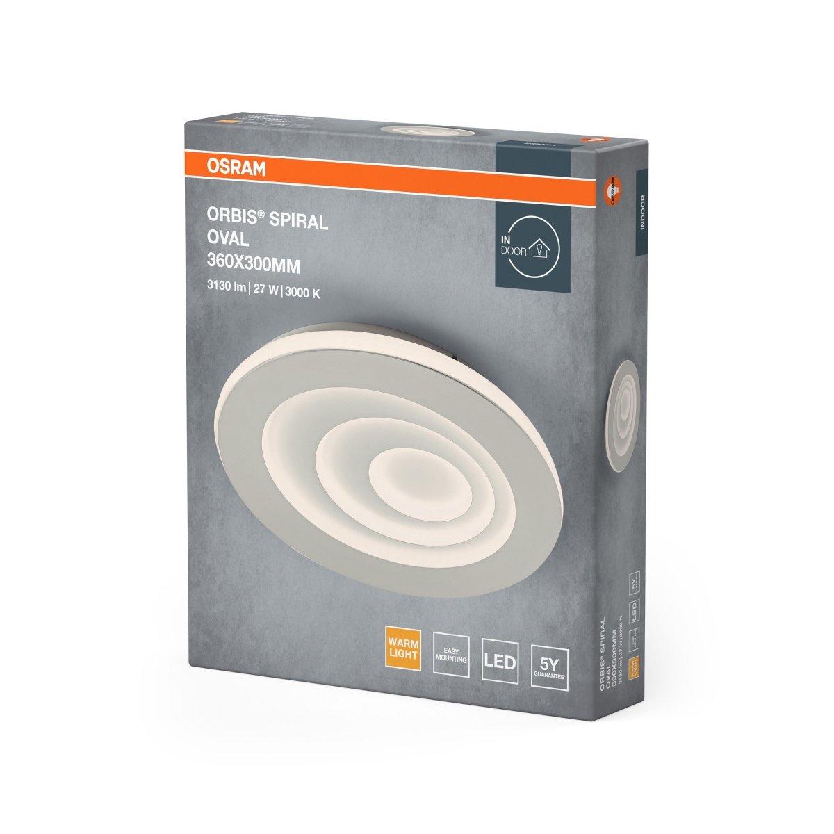 4099854450327 - Spirálové LED stropní svítidlo ORBIS 360 x 300, teplá bílá OSRAM - Stropní svítidlo - LEDVANCE e - shop
