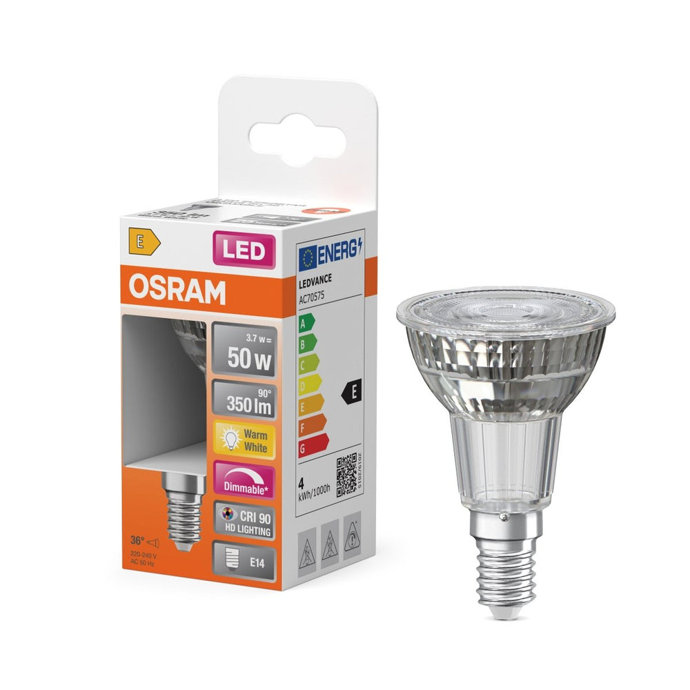 Stmívatelná LED bodovka E14 4,8 W SUPERSTAR, teplá bílá OSRAM