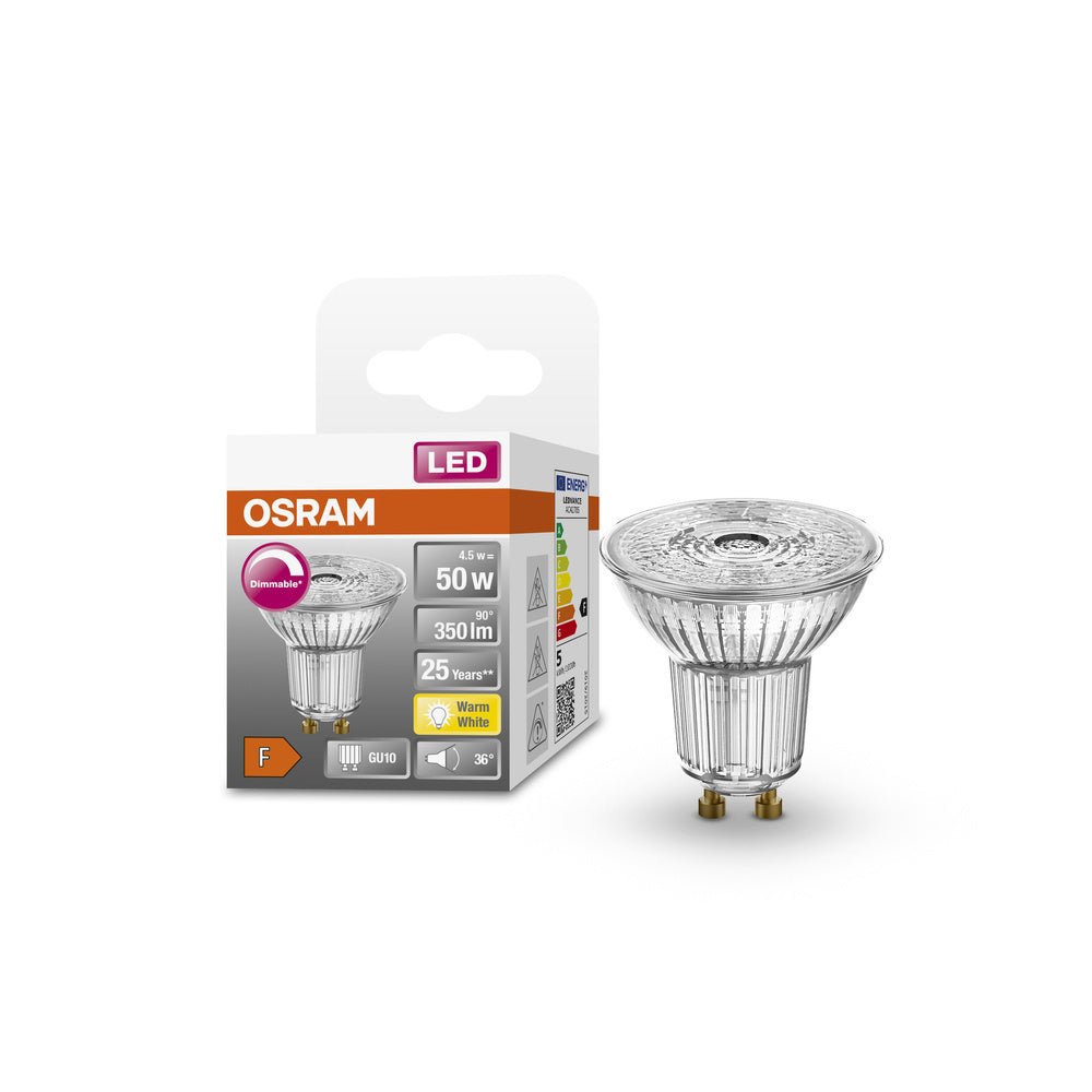 Stmívatelná LED bodovka GU10 4,5 W HD SUPERSTAR, teplá bílá