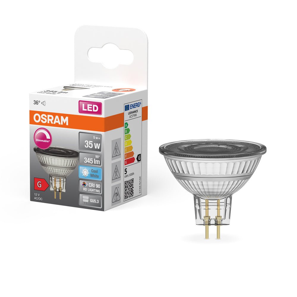 Stmívatelná LED bodovka GU5.3 5 W HD SUPERSTAR, studená bílá