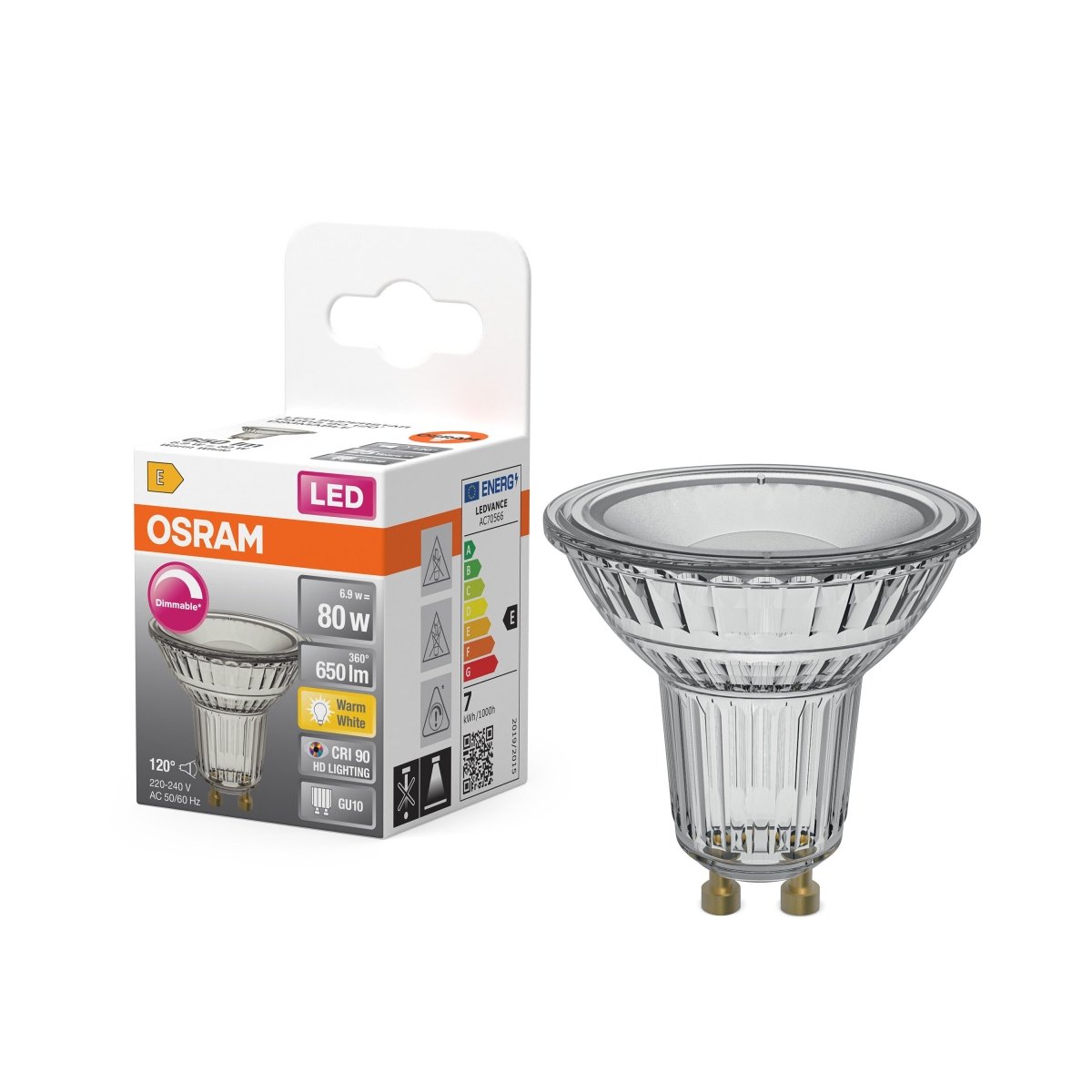4099854456978 - Stmívatelná LED bodovkaU10 7,9 W, teplá bílá OSRAM - Žárovka - LEDVANCE e - shop