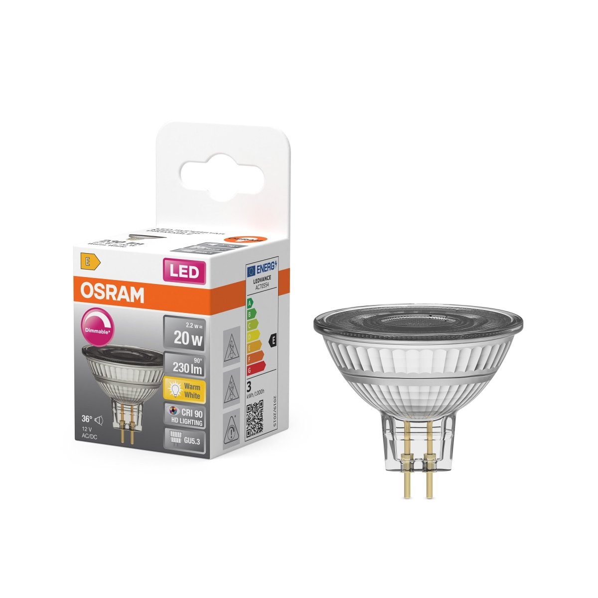 4099854456855 - Stmívatelná LED bodovkaU5.3 3,4 W SUPERSTAR, teplá bílá OSRAM - Žárovka - LEDVANCE e - shop