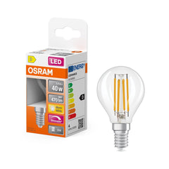 4099854444814 - Stmívatelná LED průhledná žárovka E14 4,8 W CLASSIC P, teplá bílá OSRAM - Žárovka - LEDVANCE e - shop