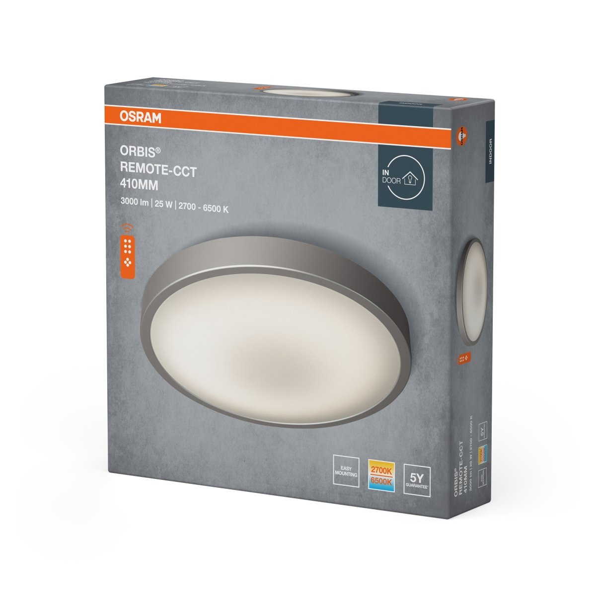 4099854446931 - Stmívatelné LED stropní světlo ORBIS 410 25W s ovladáním OSRAM - Stropní svítidlo - LEDVANCE e - shop