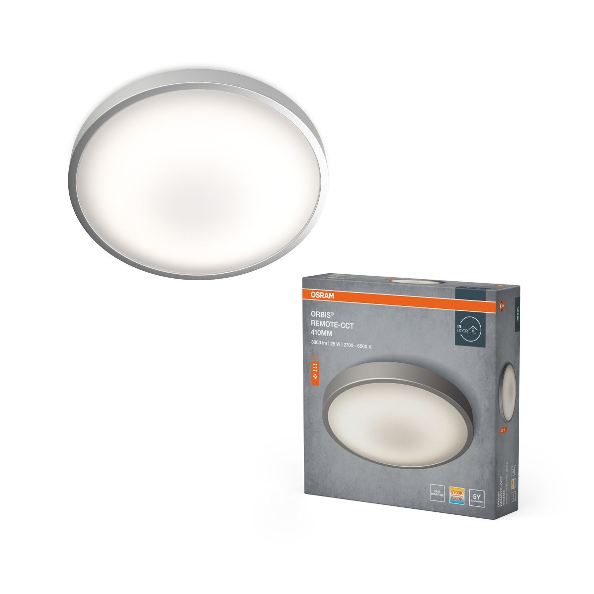 4099854446931 - Stmívatelné LED stropní světlo ORBIS 410 25W s ovladáním OSRAM - Stropní svítidlo - LEDVANCE e - shop