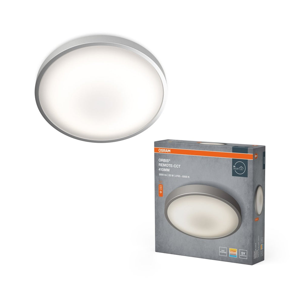 Stmívatelné LED stropní světlo ORBIS 410 25W s ovladáním OSRAM
