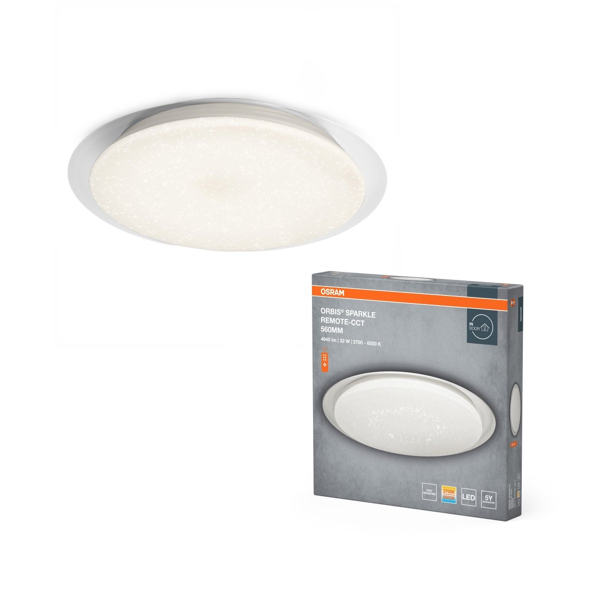 4099854450242 - Stmívatelné LED stropní světlo ORBIS SPARKLE 560 OSRAM - Stropní svítidlo - LEDVANCE e - shop