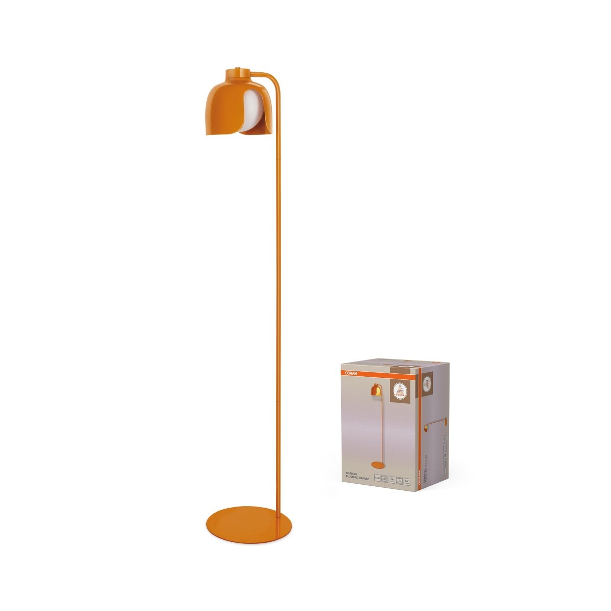 4058075849204 - Stojací lampa Corolle, 1x E27, Oranžová - Czechia LEDVANCE e - shop