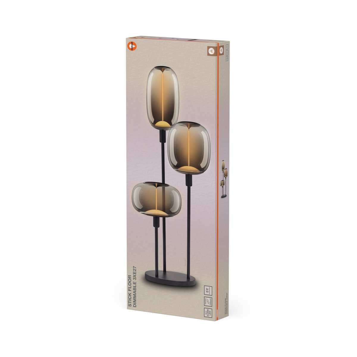 4058075851894 - Stojací svítidlo Decor Stick, 3×E27, tmavě šedé - Stojací lampa - LEDVANCE e - shop