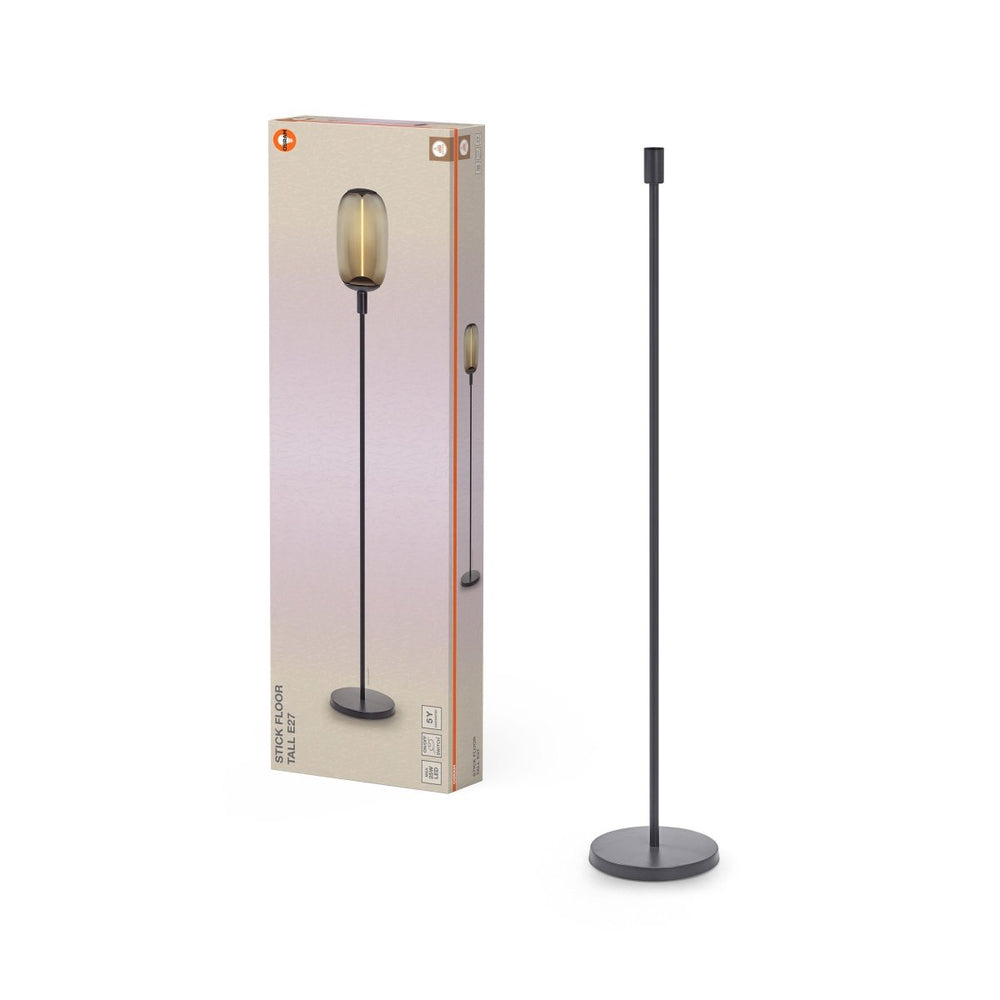 Stojací svítidlo Decor Stick, vysoké, E27, tmavě šedé