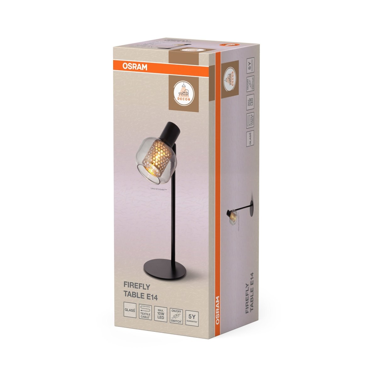 4058075847101 - Stolní lampa Firefly, 1x E14, Černá - Czechia LEDVANCE e - shop