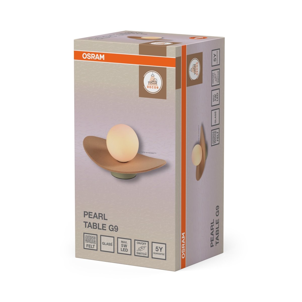 4058075847682 - Stolní lampa Pearl, 1x G9, Béžová - Czechia LEDVANCE e - shop