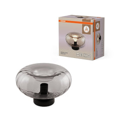 4058075850040 - Stolní lampa Smoke Glass, 1x E27, Černá - Czechia LEDVANCE e - shop