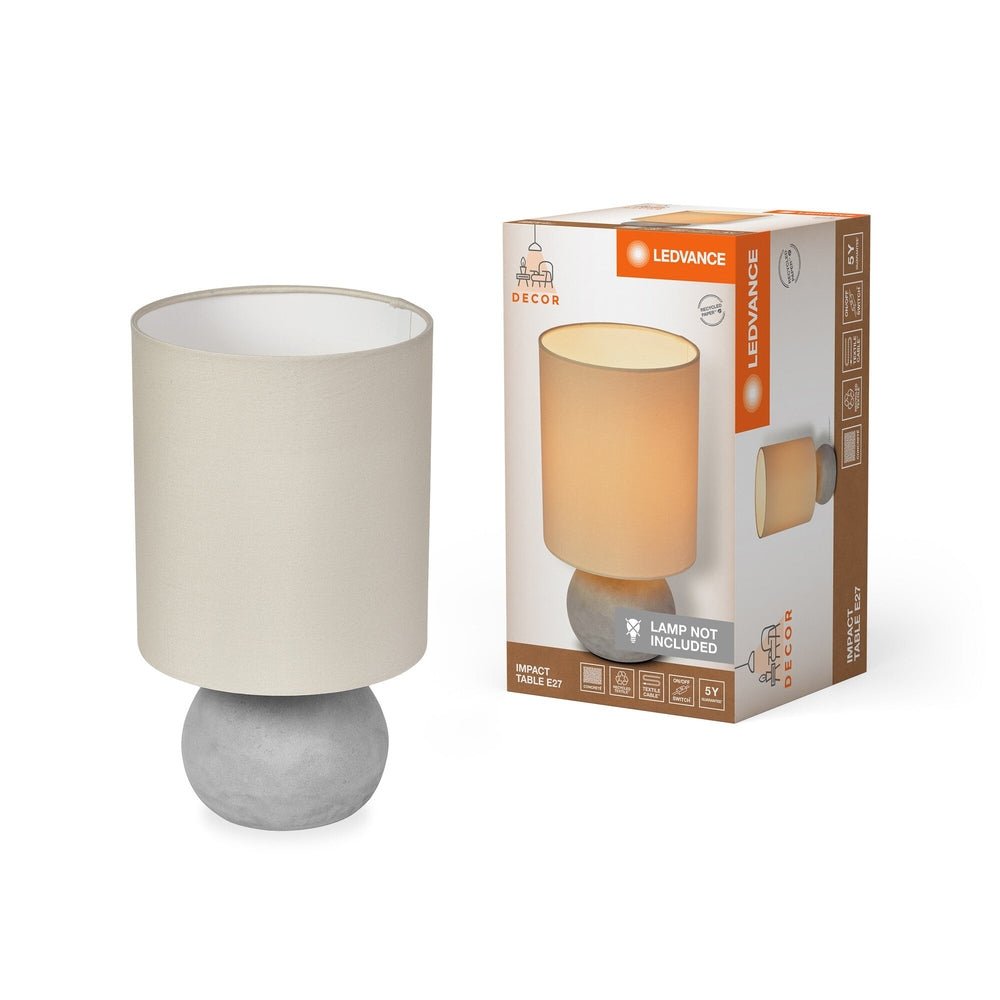 Stolní lampa z recyklovaného textilu E27 IMPACT TABLE