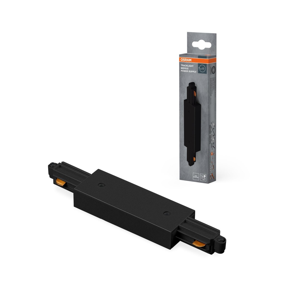 4099854447280 - Střední napájecí zdroj černý TRACKLIGHT OSRAM - Kolejnicový systém svítidel - LEDVANCE e - shop