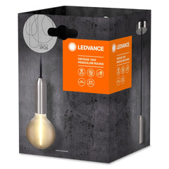 4099854092602 - Stříbrné stropní svítidlo E27 max 15 W VINTAGE ROUND - Lustr - LEDVANCE e - shop
