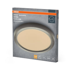 4099854604546 - Stříbrný LED Panel ORBIS 320mm 24W Click Stmívatelný, Teplá Bílá - LED Panel - Czechia LEDVANCE e - shop