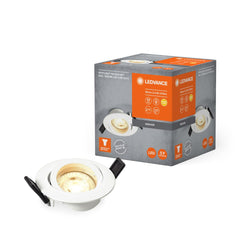 4058075572997 - Stropní LED bodovka bílá GU10 4.3W ECESS ADJ teplá bílá - Podhledové svítidlo - LEDVANCE e - shop