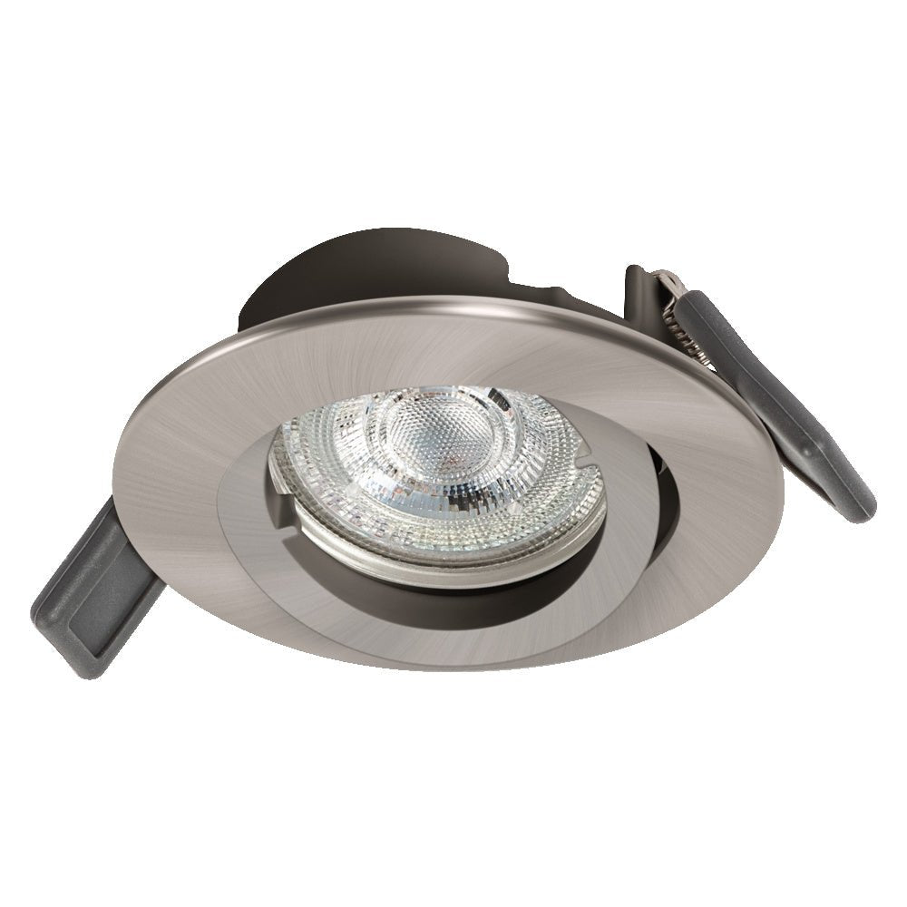 4058075573017 - Stropní LED bodovka stříbrná GU10 4.3W ECESS ADJ teplá bílá - Podhledové svítidlo - LEDVANCE e - shop