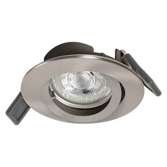 4058075573017 - Stropní LED bodovka stříbrná GU10 4.3W ECESS ADJ teplá bílá - Podhledové svítidlo - LEDVANCE e - shop