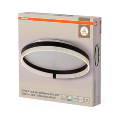 4058075847323 - Stropní svítidlo Circle 500mm, 32W, Nastavitelná bílá (ClickCCT), Černé - Czechia LEDVANCE e - shop