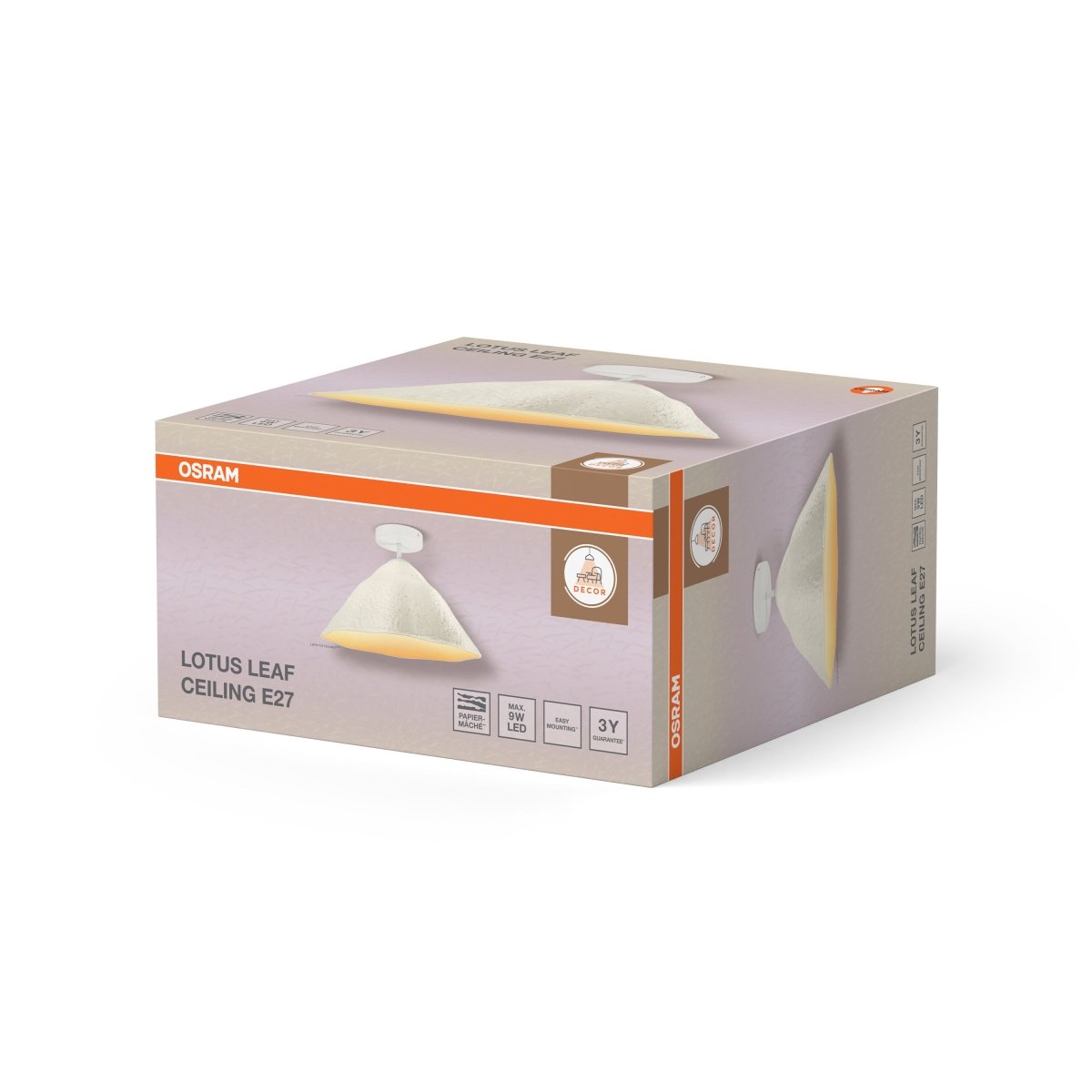 4099854454110 - Stropní svítidlo Decor Lotus Leaf E27, Bílé - Stropní svítidlo - Czechia LEDVANCE e - shop