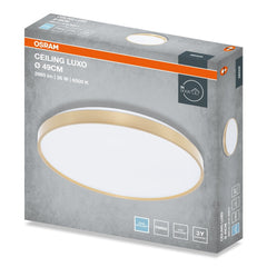 4099854653759 - Stropní svítidlo LUXO, 490mm, 36W, Studená bílá, IP20, Zlaté - Czechia LEDVANCE e - shop