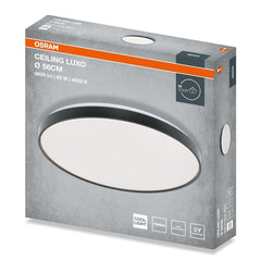 4099854651571 - Stropní svítidlo LUXO, 560mm, 60W, Denní bílá, IP20, Černé - Czechia LEDVANCE e - shop
