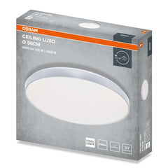 4099854652486 - Stropní svítidlo LUXO, 560mm, 60W, Denní bílá, IP20, Stříbrné - Czechia LEDVANCE e - shop