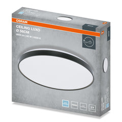 4099854651595 - Stropní svítidlo LUXO, 560mm, 60W, Studená bílá, IP20, Černé - Czechia LEDVANCE e - shop