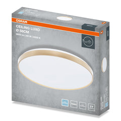 4099854653810 - Stropní svítidlo LUXO, 560mm, 60W, Studená bílá, IP20, Zlaté - Czechia LEDVANCE e - shop