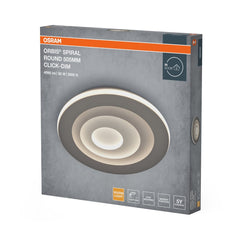 4099854612916 - Stropní svítidlo Orbis Spiral Round, šedá, teplá bílá, 505 mm - Stropní svítidlo - Czechia LEDVANCE e-shop
