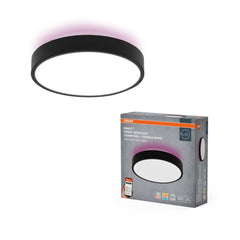 4099854473104 - Stropní svítidlo Wifi Orbis Backlight 350mm ČERNÉ, RGB + Laditelná Bílá - Nástěnné svítidlo - Czechia LEDVANCE e - shop