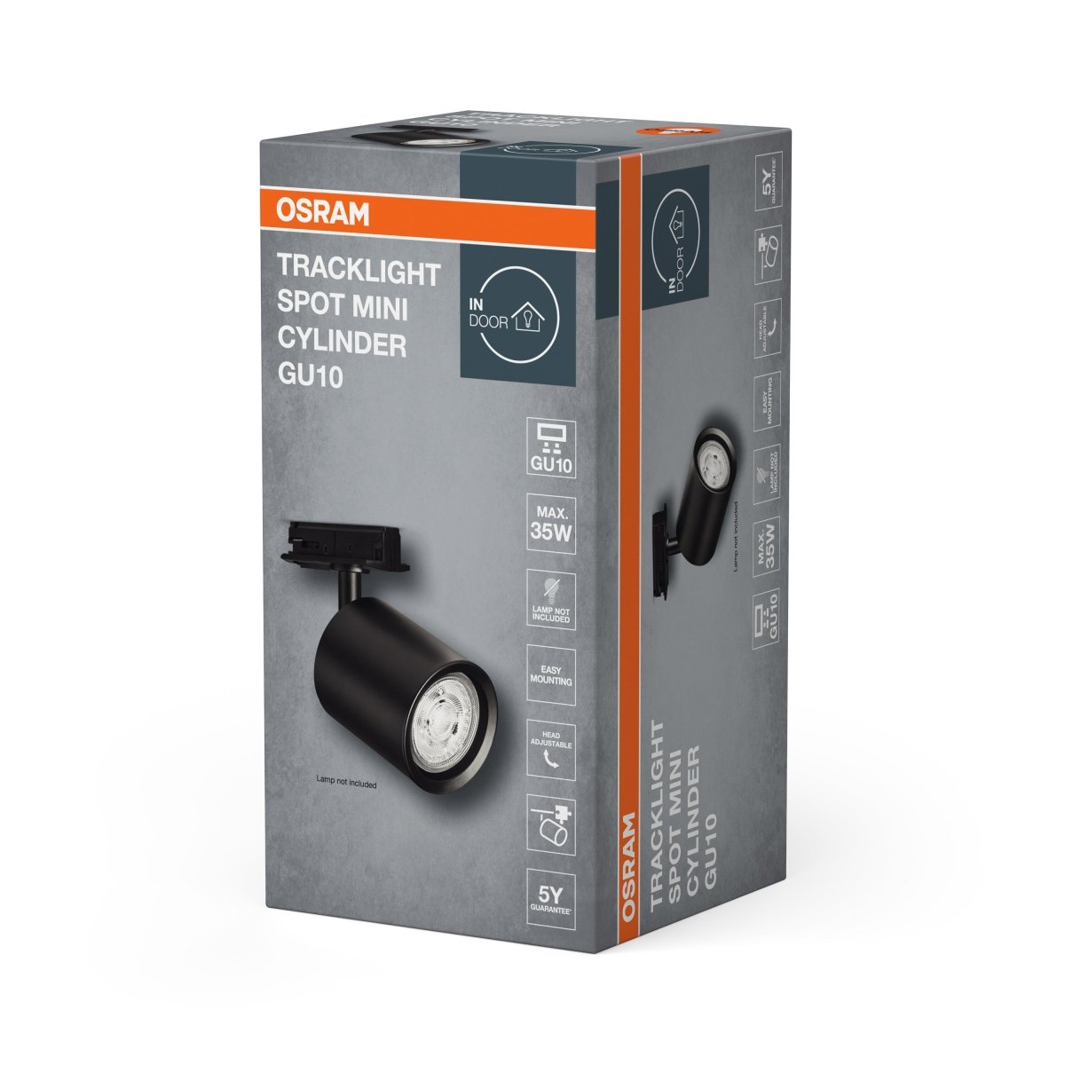 4099854455421 - Stropní svítidloU10 černé TRACKLIGHT MINI CYLINDER OSRAM - Stropní svítidlo - LEDVANCE e - shop